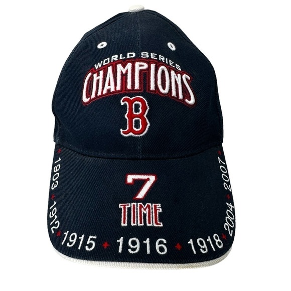 Boston Red Sox 7 Time World Series Champions Collector's Baseball Hat - Picture 1 of 8